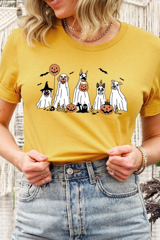 Halloween Dog Ghosts Tee