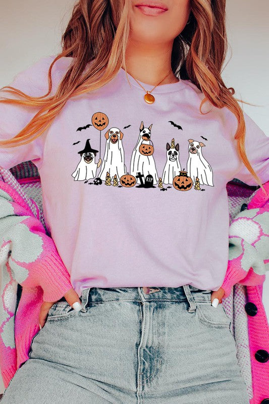 Halloween Dog Ghosts Tee