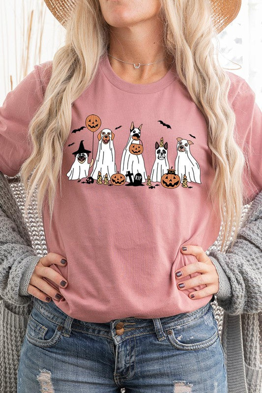 Halloween Dog Ghosts Tee