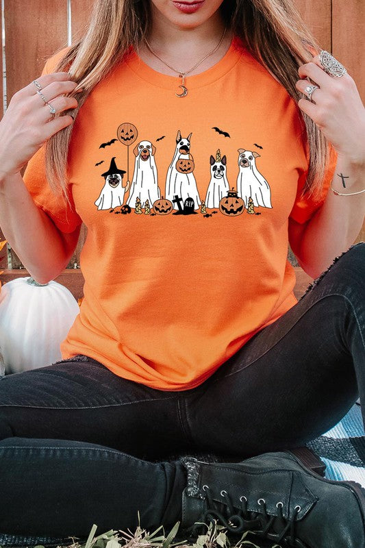 Halloween Dog Ghosts Tee