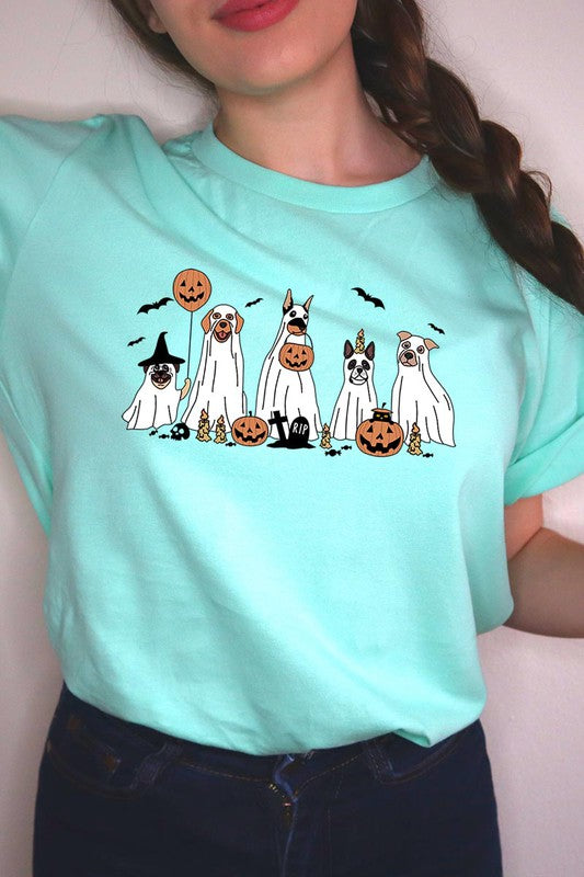 Halloween Dog Ghosts Tee