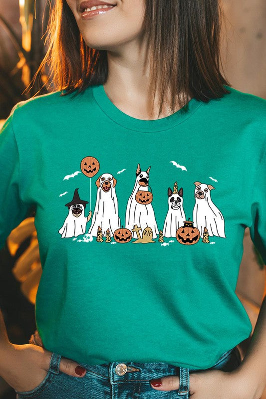 Halloween Dog Ghosts Tee