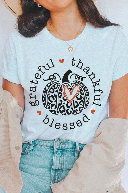 Grateful, Thankful, Blessed Tee