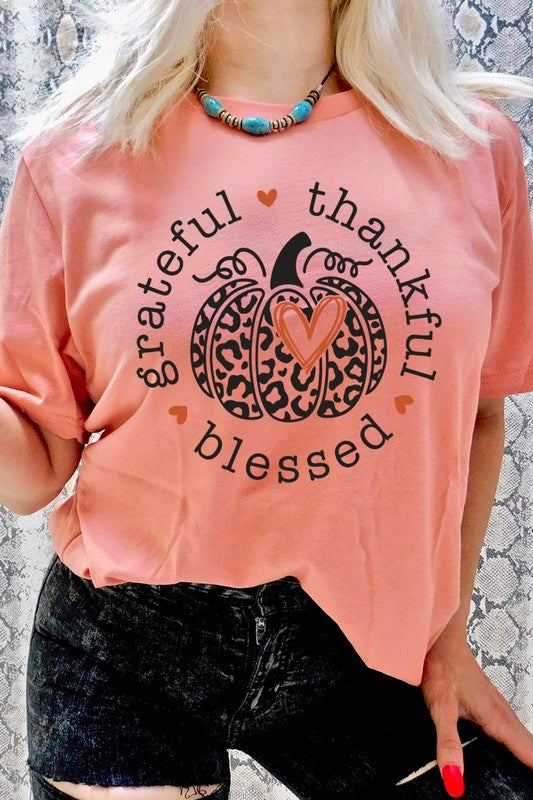 Grateful, Thankful, Blessed Tee