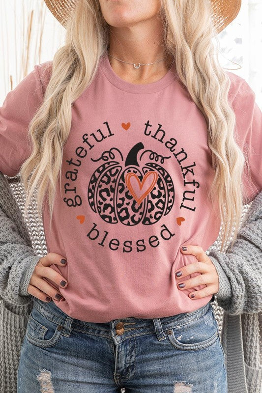 Grateful, Thankful, Blessed Tee