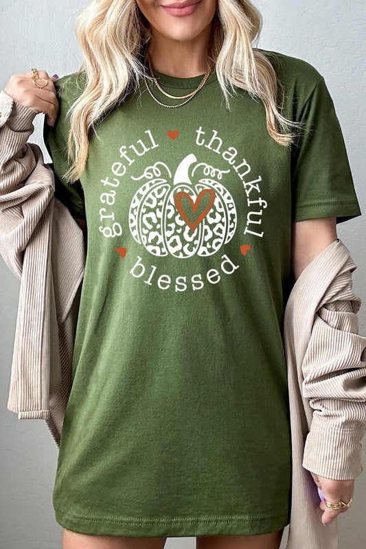 Grateful, Thankful, Blessed Tee