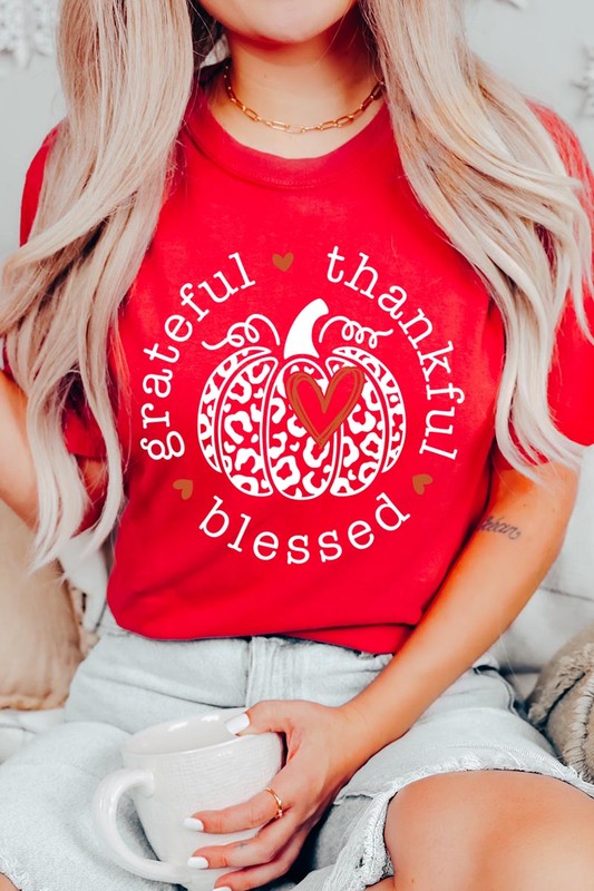 Grateful, Thankful, Blessed Tee