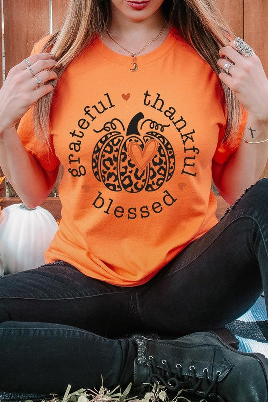 Grateful, Thankful, Blessed Tee