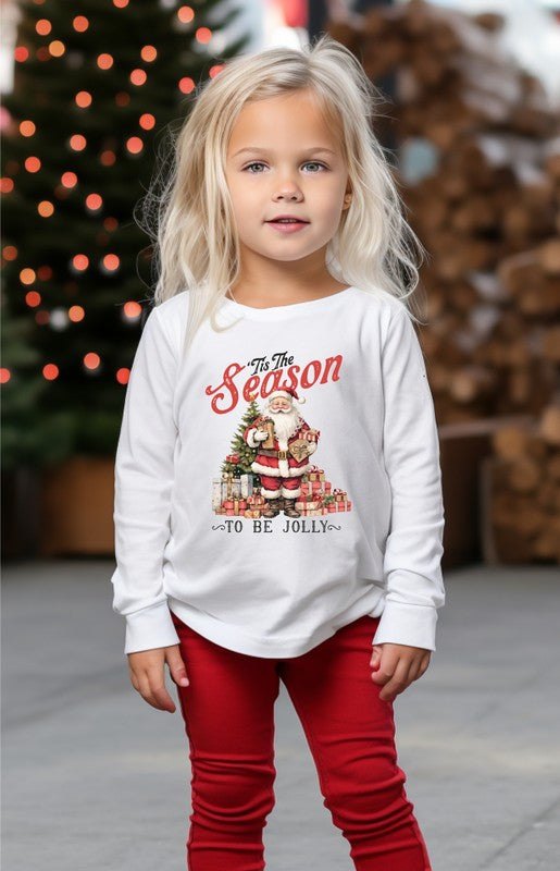 Tis The Season To Be Jolly Christmas Toddler Tee