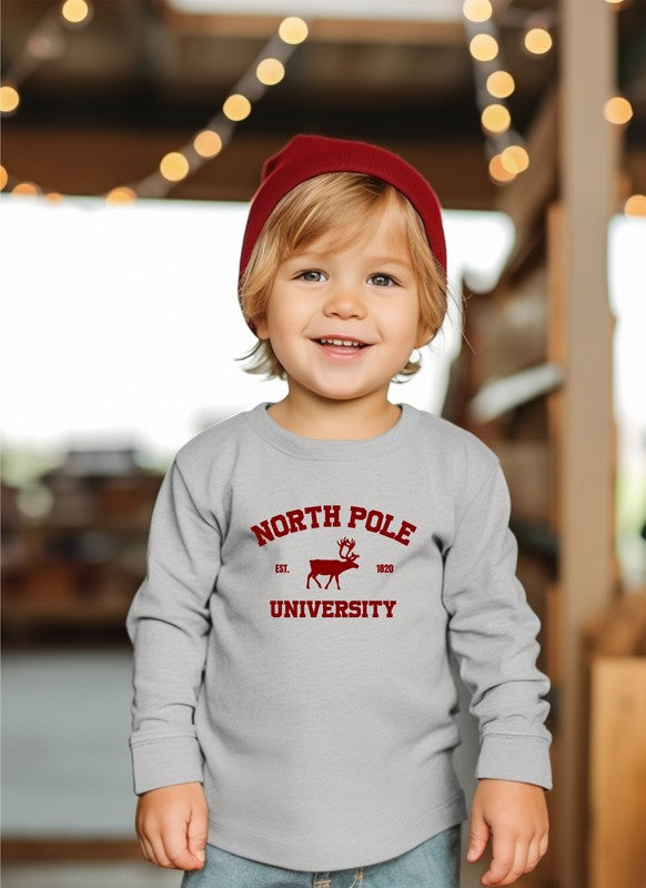 North Pole University Toddler Tee