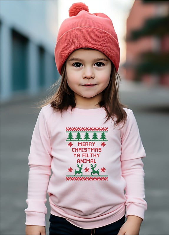 Merry Christmas Ya Filthy Animal Toddler Tee