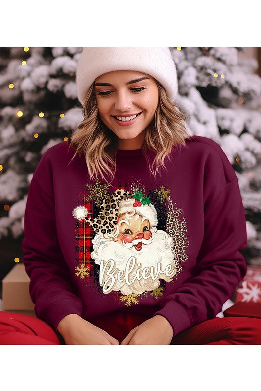 Santa Fleece Sweatshirt