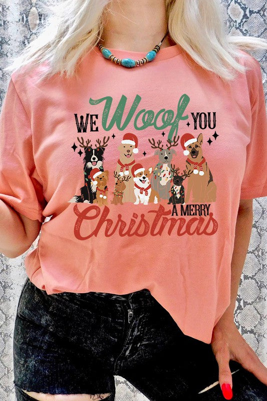 We Woof You A Merry Christmas Tee