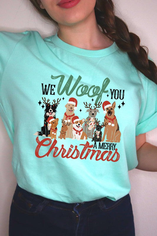 We Woof You A Merry Christmas Tee