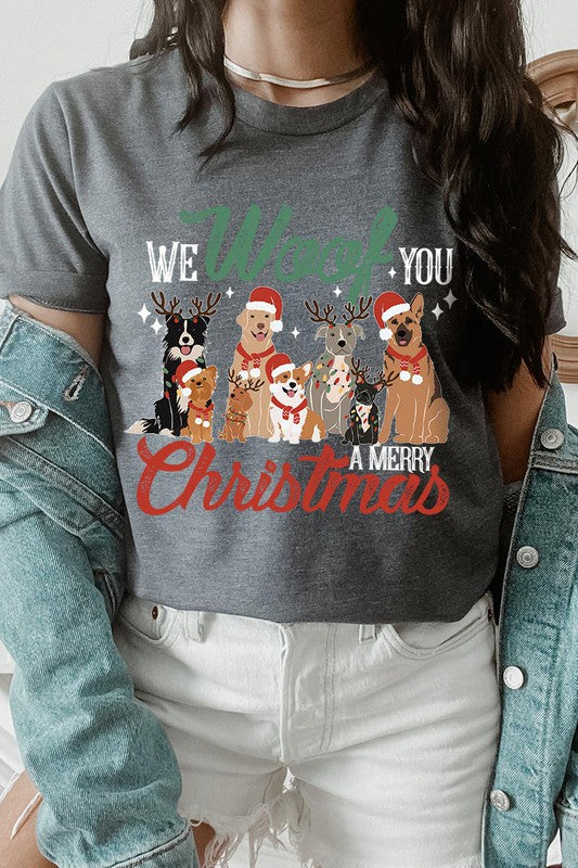 We Woof You A Merry Christmas Tee