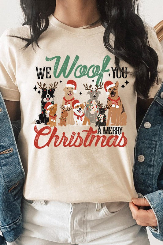 We Woof You A Merry Christmas Tee