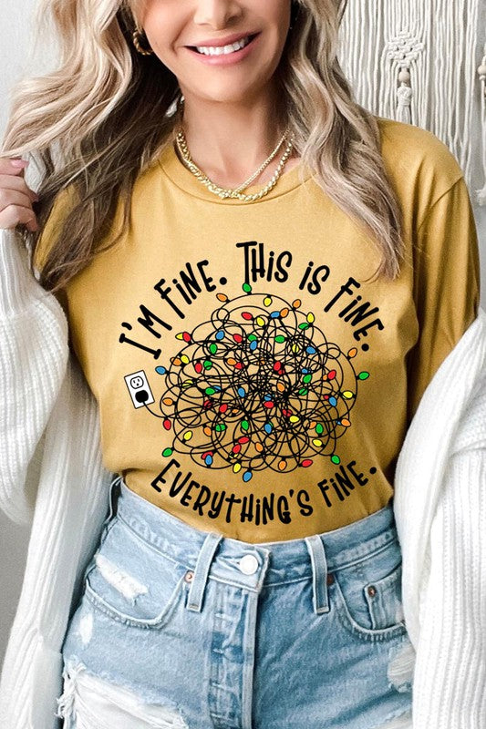 I'm Fine Christmas Tee