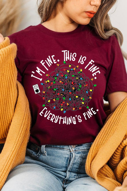 I'm Fine Christmas Tee