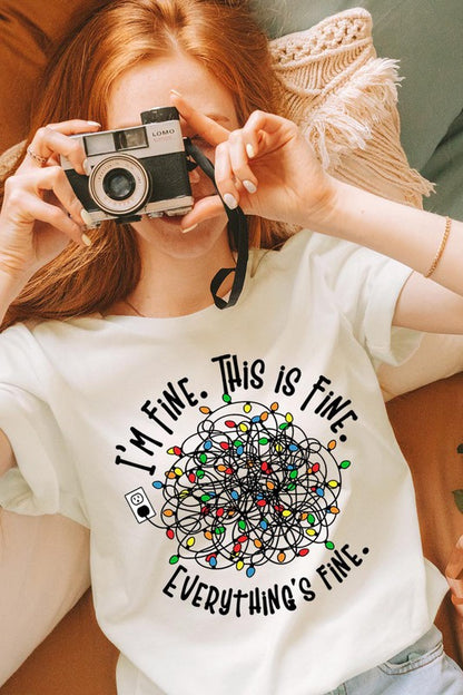 I'm Fine Christmas Tee