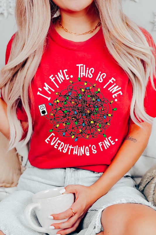 I'm Fine Christmas Tee