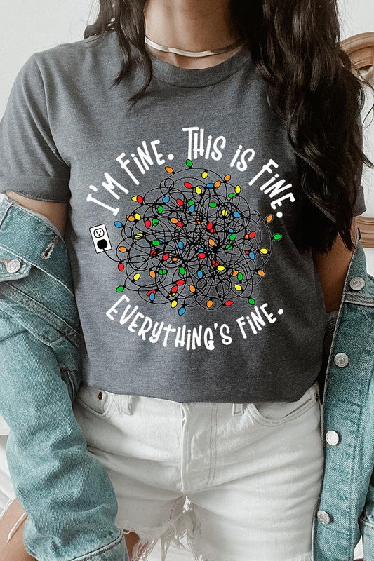 I'm Fine Christmas Tee