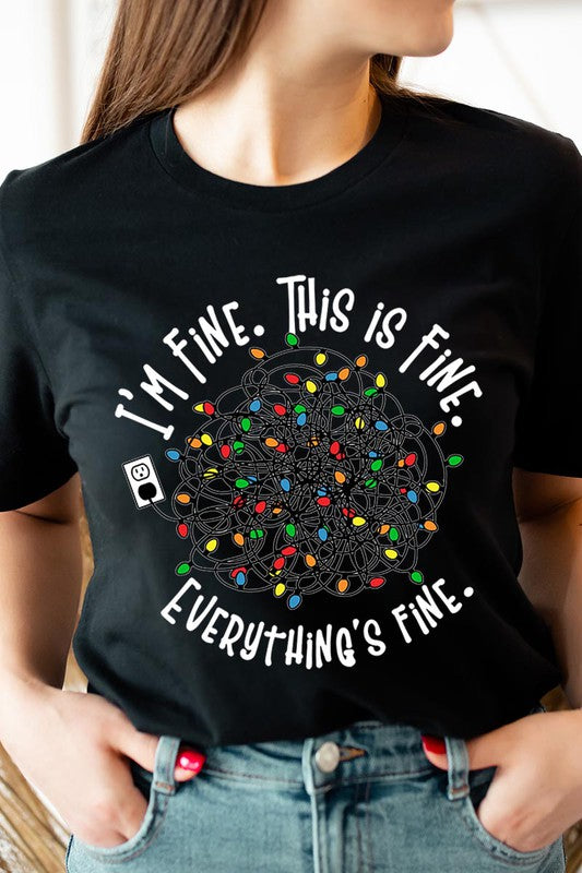 I'm Fine Christmas Tee