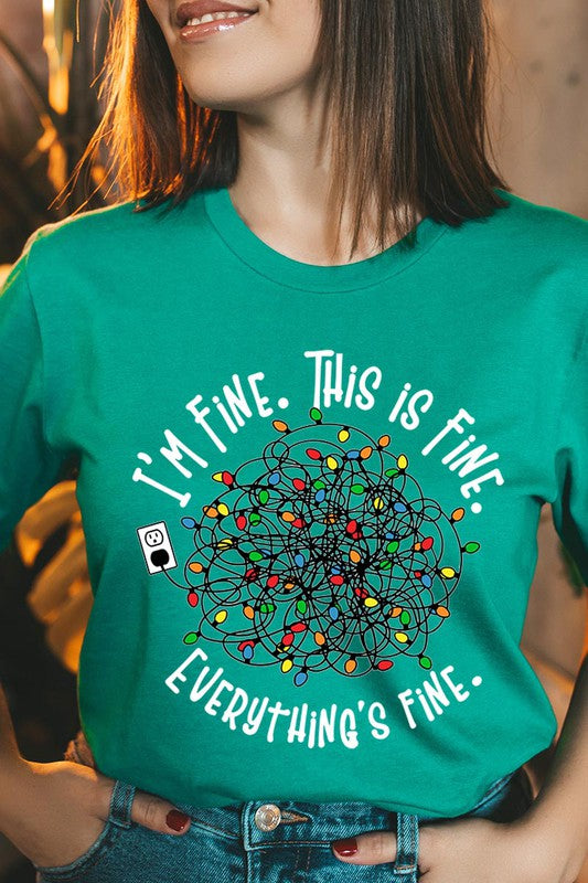 I'm Fine Christmas Tee