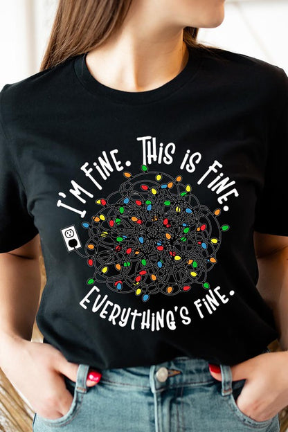 I'm Fine Christmas Tee