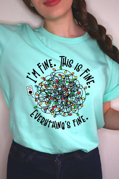 I'm Fine Christmas Tee