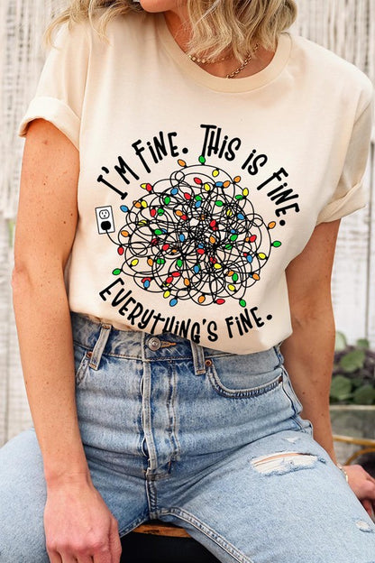 I'm Fine Christmas Tee