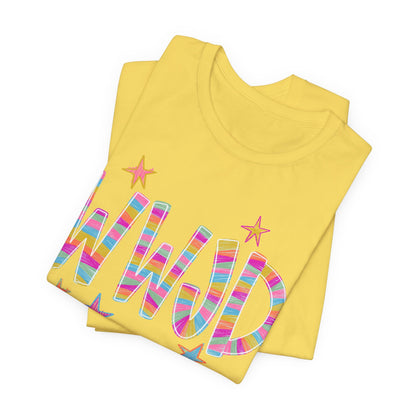 WWJD Rainbow Graphic Tee
