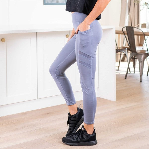 Tummy Control Leggings w/Cell Phone Pocket