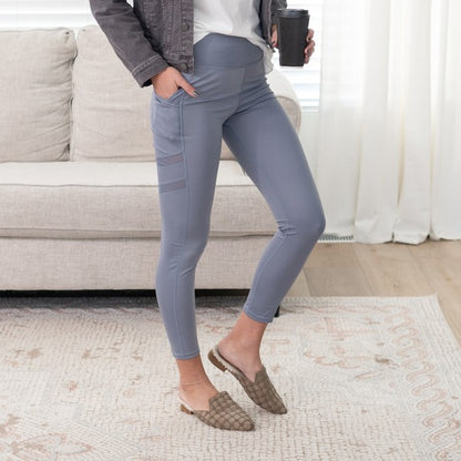 Tummy Control Leggings w/Cell Phone Pocket