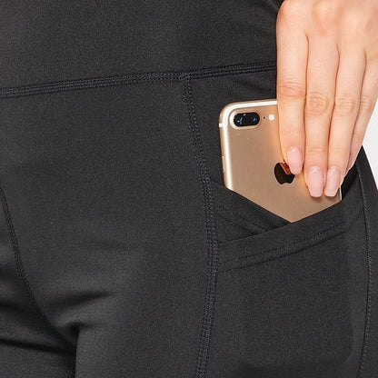 Tummy Control Leggings w/Cell Phone Pocket