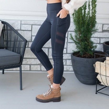 Tummy Control Leggings w/Cell Phone Pocket