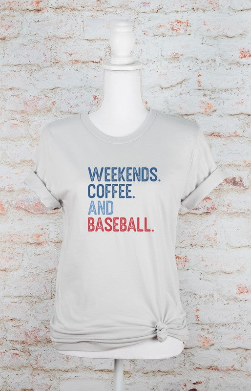 Weekends Coffee and Baseball Tee