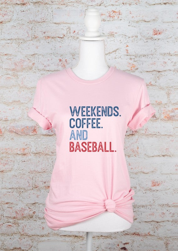 Weekends Coffee and Baseball Tee