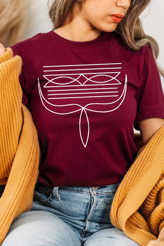 Western Boot Stitch Tee