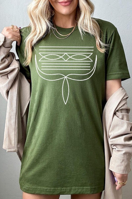 Western Boot Stitch Tee