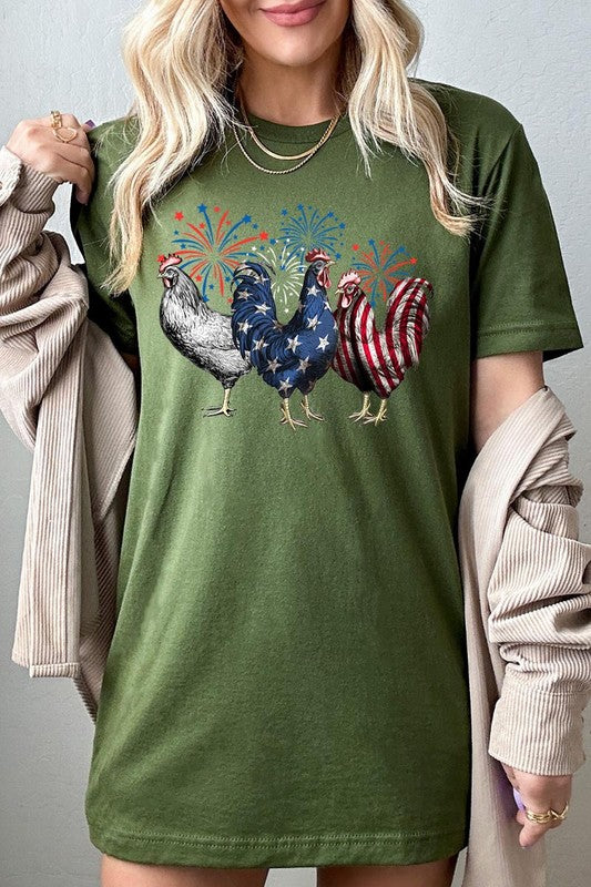 Patriotic USA Chicken Tee