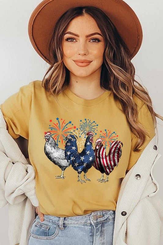 Patriotic USA Chicken Tee