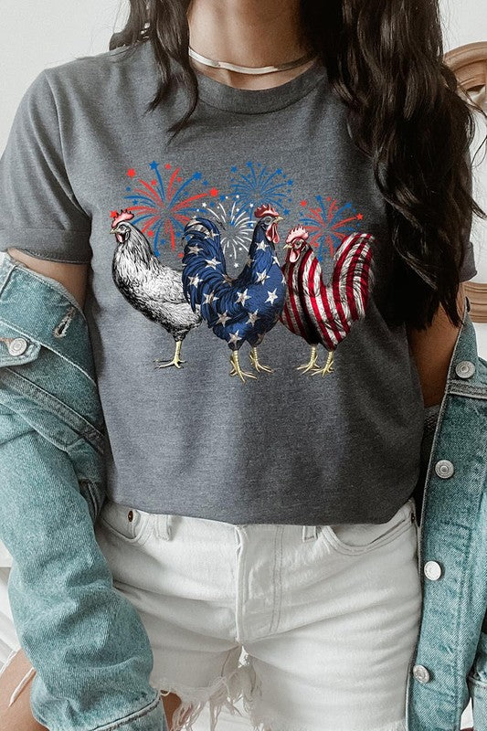 Patriotic USA Chicken Tee