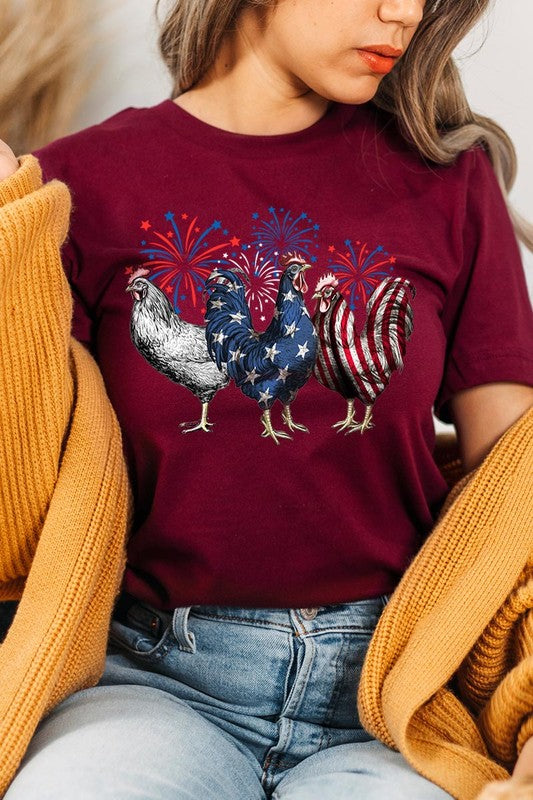 Patriotic USA Chicken Tee