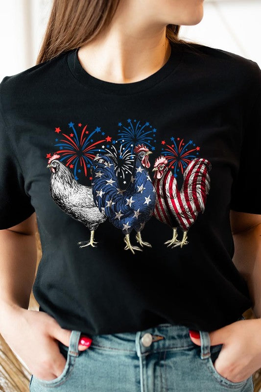 Patriotic USA Chicken Tee