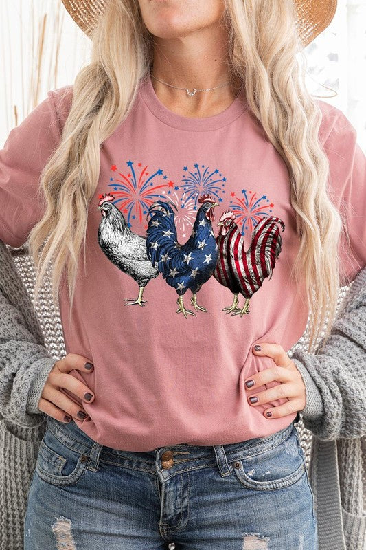 Patriotic USA Chicken Tee