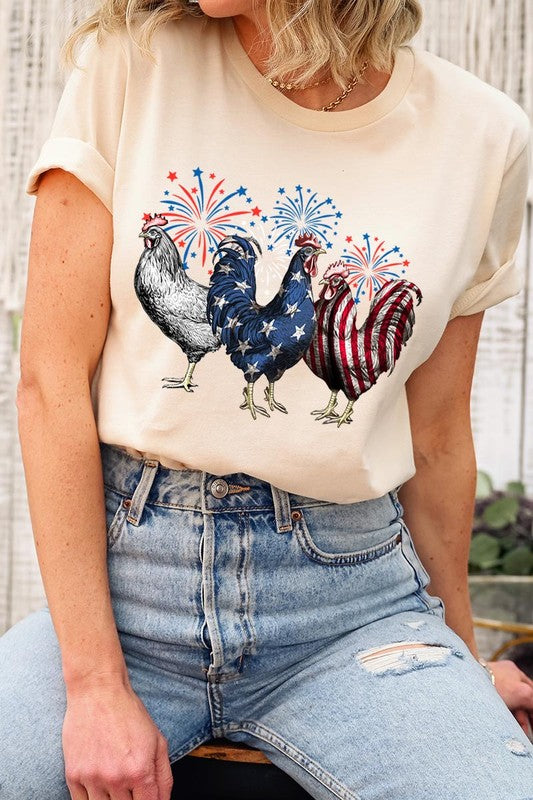 Patriotic USA Chicken Tee