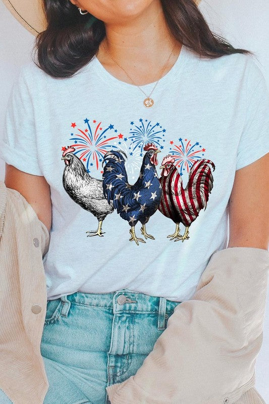 Patriotic USA Chicken Tee