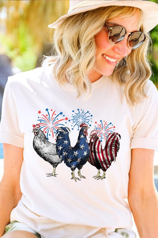 Patriotic USA Chicken Tee