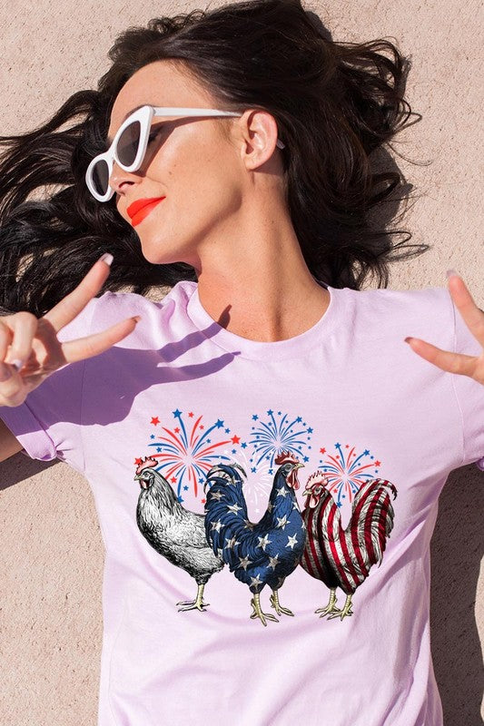 Patriotic USA Chicken Tee