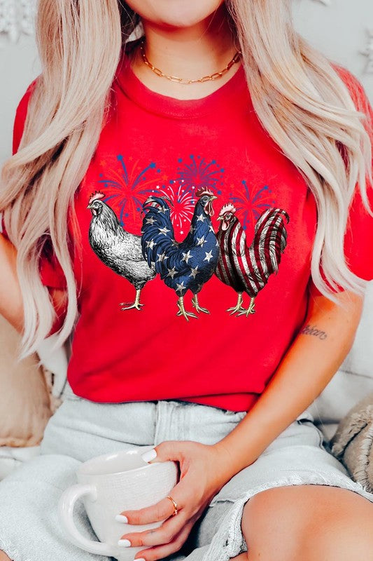 Patriotic USA Chicken Tee